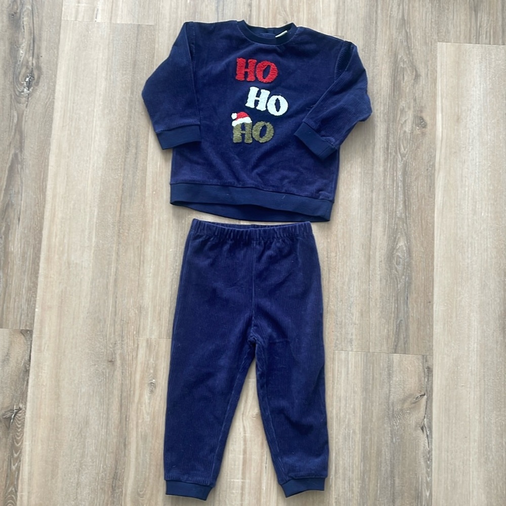 Blue Christmas matching set